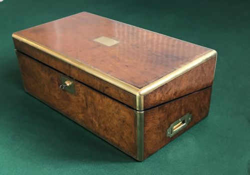 Exceptional Campaign, Writing Slope, Stationery Box. Circa 1875
