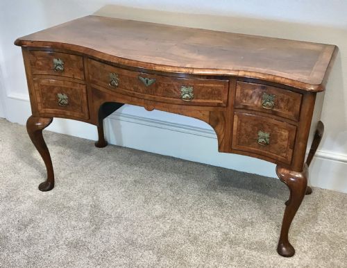 A Fine Walnut Versatile Writing, Dressing Table or Sideboard, Lowboy Circa  1920