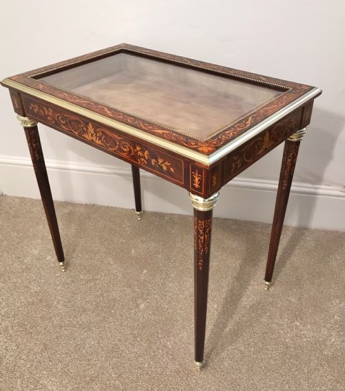 Superb Quality Bijouterie Table, Jewellery Display Case, Vitrine, Side Table, Circa 1880