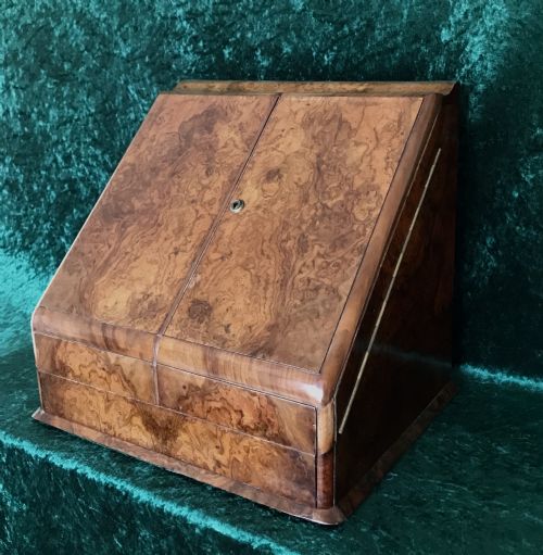 ASPREY STATIONERY WRITING BOX WALNUT DESK CABINET CIRCA 1890 - ADDITIONAL PHOTO 2