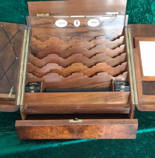 ASPREY STATIONERY WRITING BOX WALNUT DESK CABINET CIRCA 1890 - ADDITIONAL PHOTO 9
