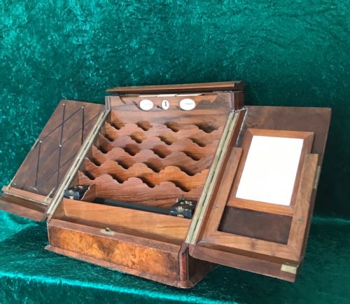 ASPREY STATIONERY WRITING BOX WALNUT DESK CABINET CIRCA 1890 - ADDITIONAL PHOTO 11