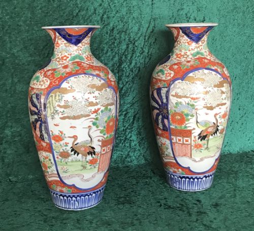 Fine Pair of Imari Vases Circa 1900