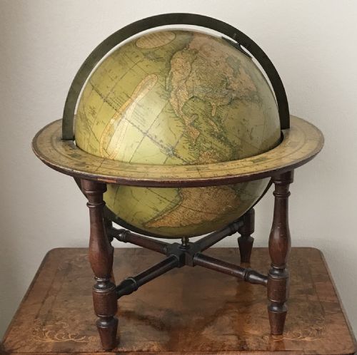 Terrestrial Globe by J and B Cary Circa 1818. Library, Table Globe. Geographic.