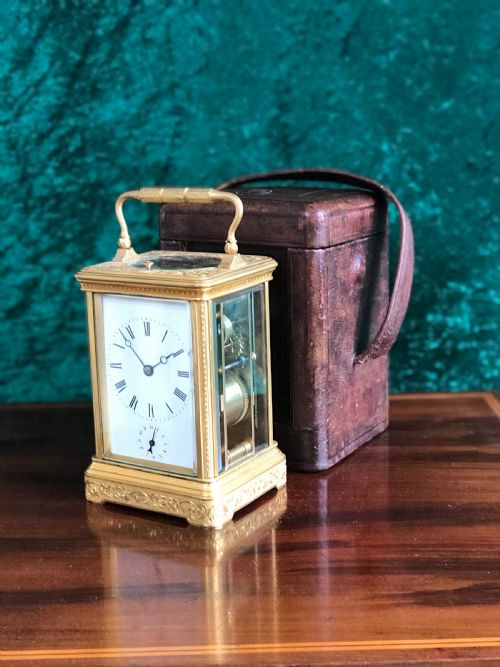Drocourt 8 Day Striking, Repeat, Alarm. Carriage Clock