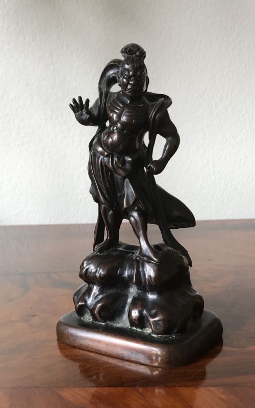 Meiji Japanese Bronze of a Warrior