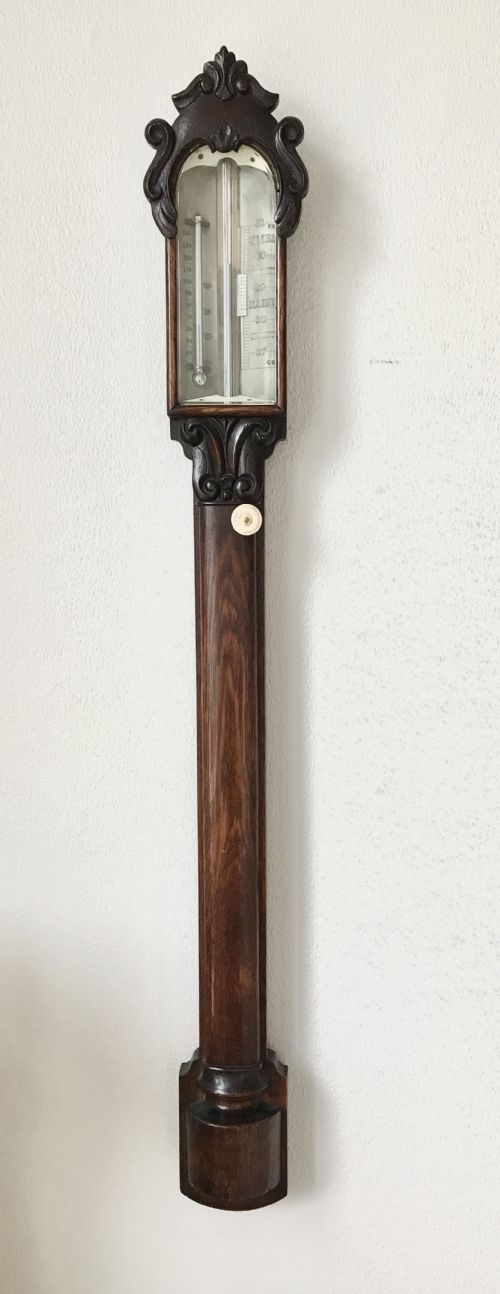 A Good Victorian Stick Barometer Circa 1880