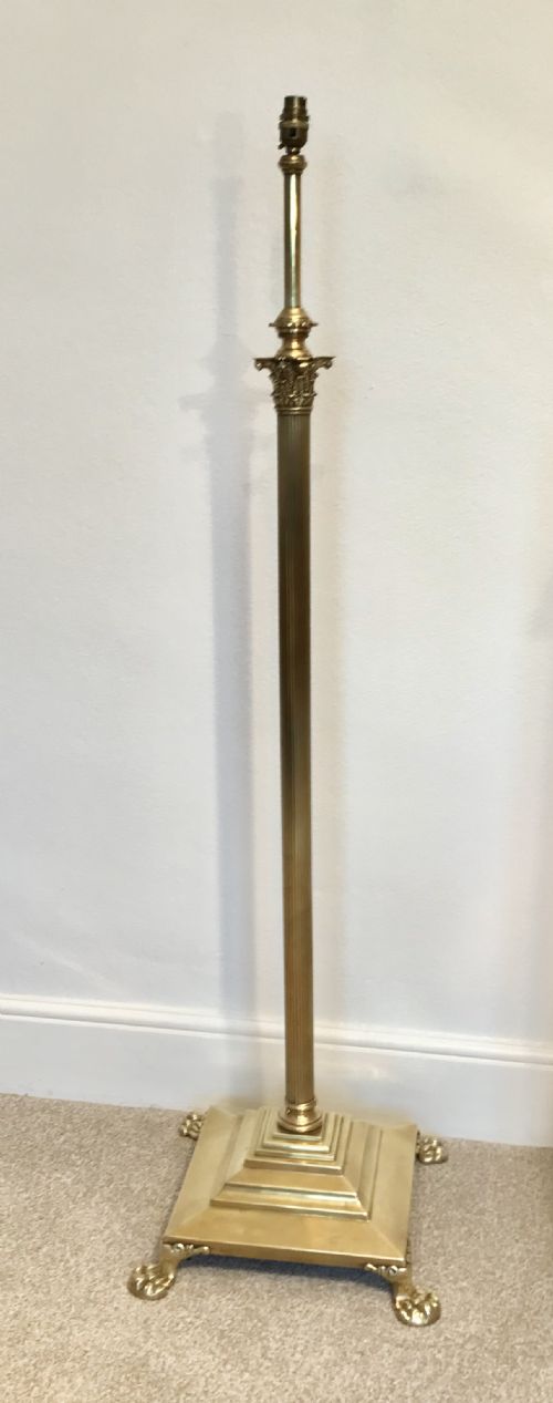 Edwardian  Telescopic Standard Lamp Circa 1910