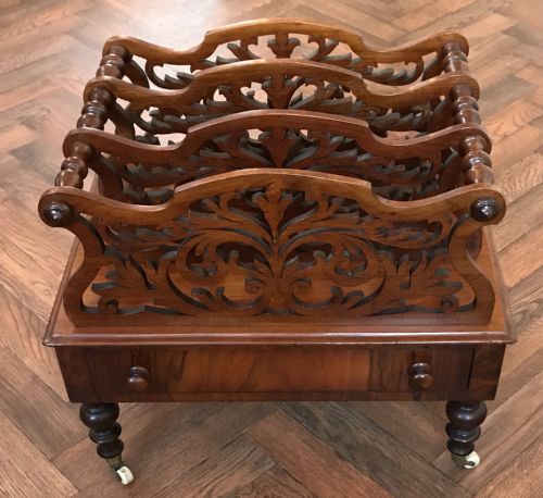 Victorian Walnut Canterbury