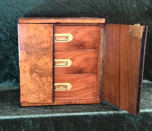 Victorian Walnut Humidor English Circa 1890