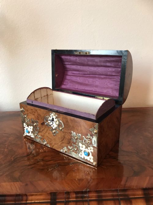 Victorian Domed Top Casket Circa 1875