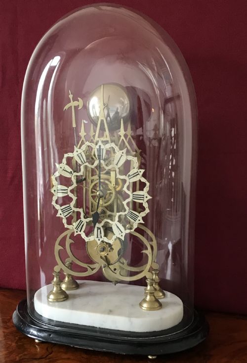 Victorian Skeleton Clock Circa 1880