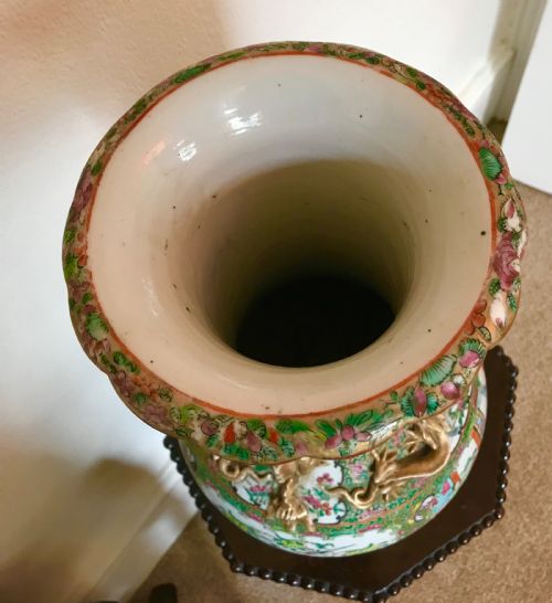 CANTON VASES CIRCA 1880 - ADDITIONAL PHOTO 1