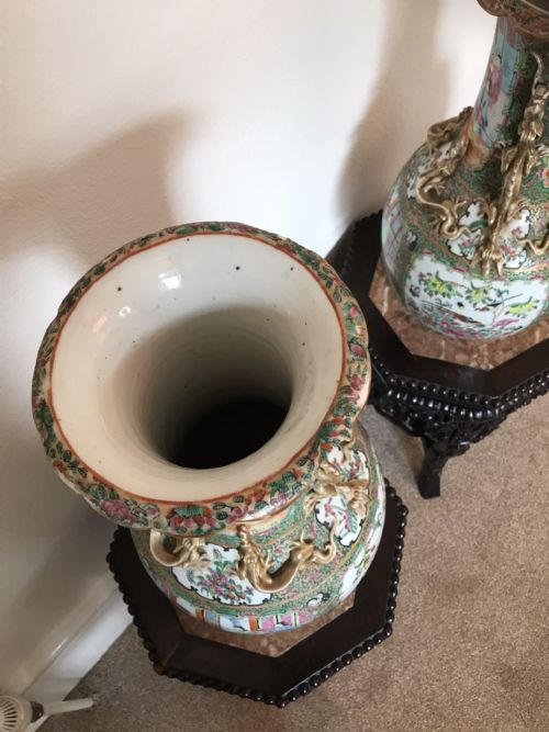 CANTON VASES CIRCA 1880 - ADDITIONAL PHOTO 2