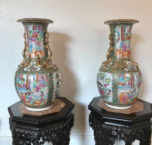 CANTON VASES CIRCA 1880 - ADDITIONAL PHOTO 7