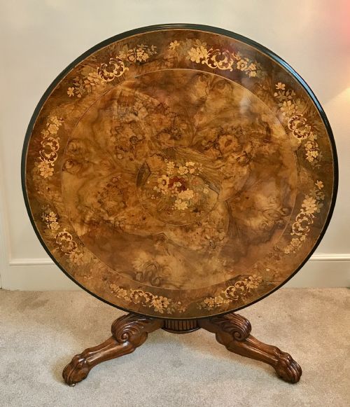 Victorian Marquetry Table Circa 1875