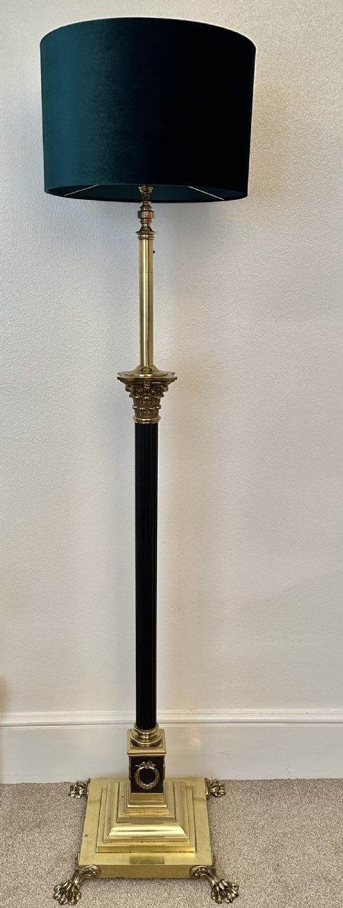 Superb Quality Edwardian Telescopic Standard Lamp Circa 1900