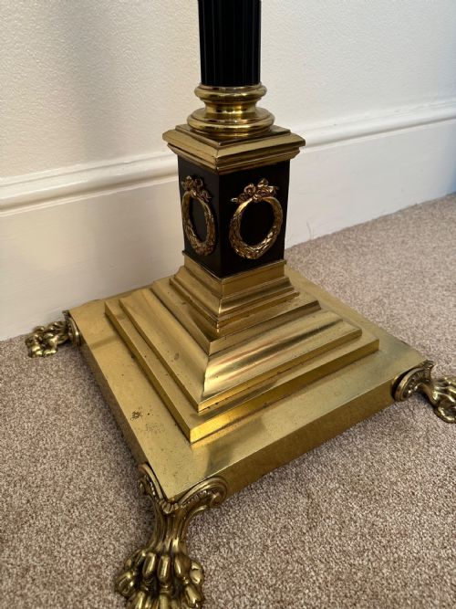 fig 1. Superb quality Edwardian telescopic standard lamp circa 1900