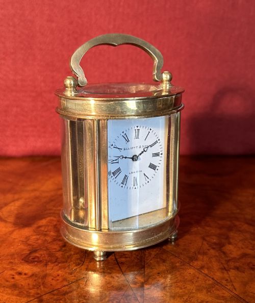 Miniature Oval Carriage Clock 3.5” High