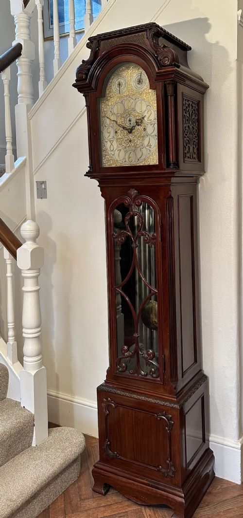 19th Century Tubular Bells, Longcase Clock Circa 1890
