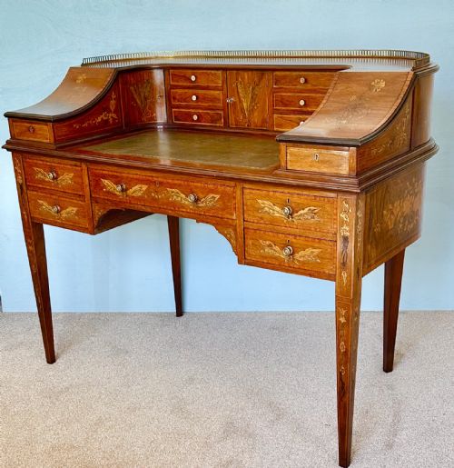 Desk Circa, 1890, Carlton House Desk. Writing Table.