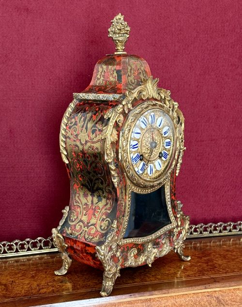 French, Boulle Clock, Circa 1880. Mantel Clock