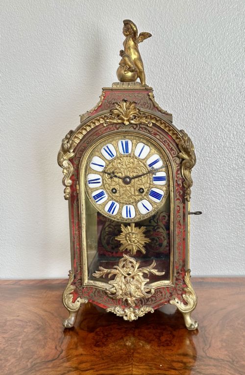 A Fine French Boulle Mantle Clock Circa 1860