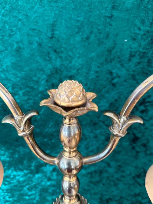 TWIN BRANCH LAMP CIRCA1920 - ADDITIONAL PHOTO 2