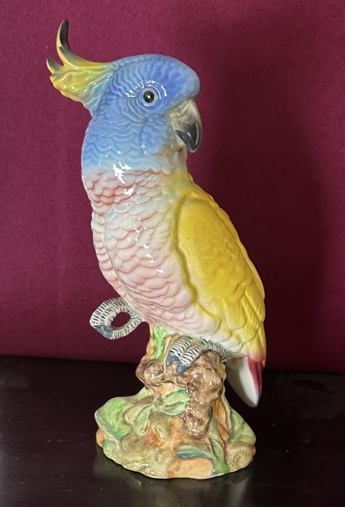 Porcelain Figure of a Cockatoo