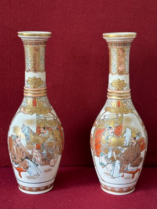 Satsuma Vases Circa 1900
