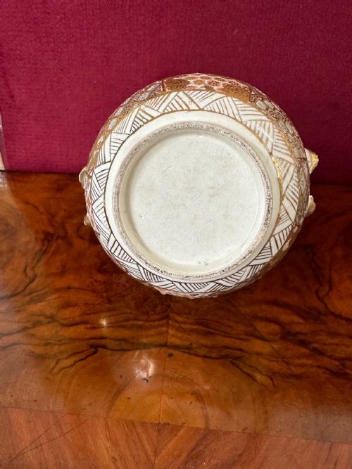 SATSUMA BOTTLE VASE CIRCA 1890 - ADDITIONAL PHOTO 3