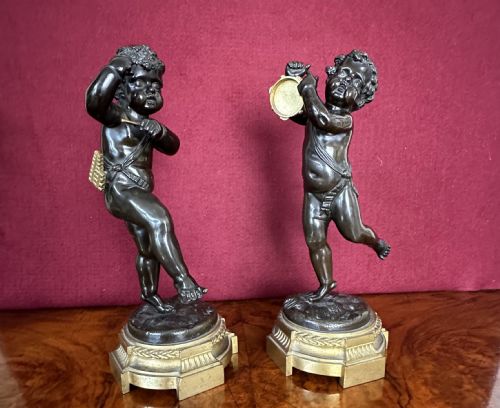 Bronze Infant Musicians, Circa 1880