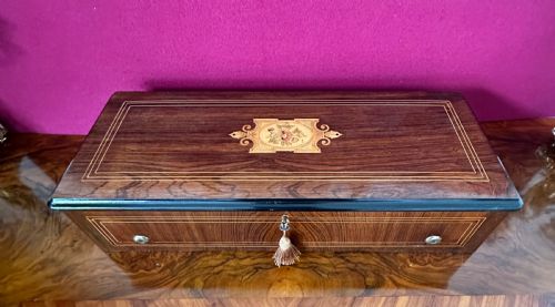 MUSIC BOX CIRCA 1860 12 AIRE MUSICAL BOX - ADDITIONAL PHOTO 4