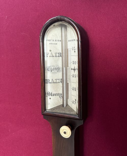GEORGIAN STICK BAROMETER CIRCA 1830 - ADDITIONAL PHOTO 2