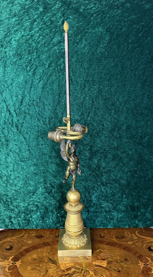 TOLE PEINTE LAMP CIRCA 1850 - ADDITIONAL PHOTO 1