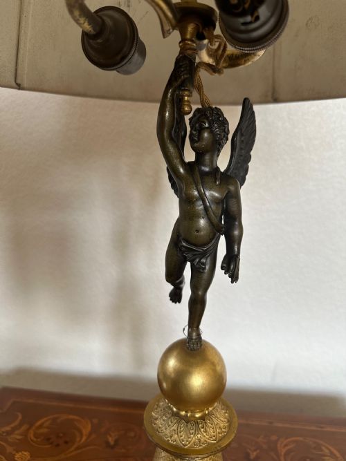 TOLE PEINTE LAMP CIRCA 1850 - ADDITIONAL PHOTO 3