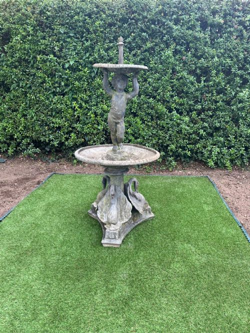 Lead  Garden Fountain Circa 1900