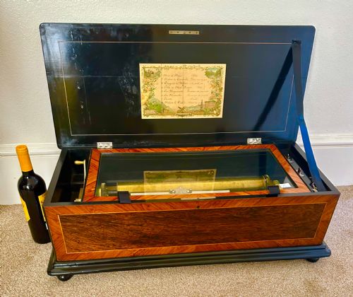 SPECTACULAR GOOD AND EXTRA LARGE VICTORIAN MUSIC BOX CIRCA 1875 - ADDITIONAL PHOTO 8