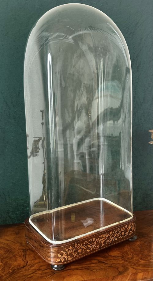 A GOOD AND LARGE GLASS CLOCK DOME CIRCA 1875 - ADDITIONAL PHOTO 1