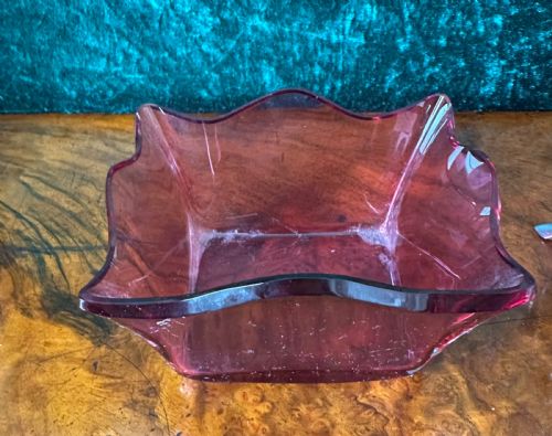 ART NOUVEAU WMF RUBY GLASS BASKET CIRCA 1900 - ADDITIONAL PHOTO 5