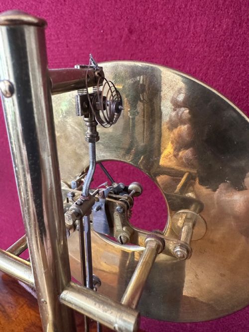 BULLE CLOCK COMPLETE WITH ORIGINAL GLASS DOME CIRCA 1920 - ADDITIONAL PHOTO 3