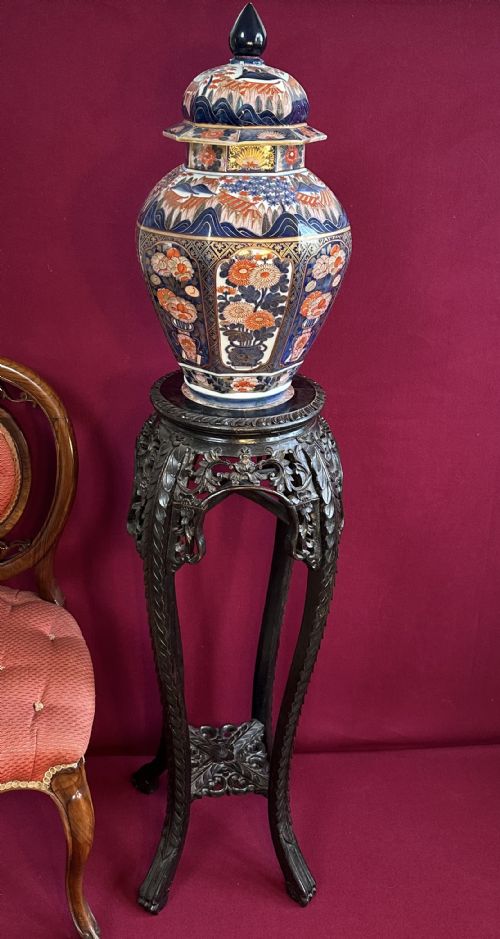 A CHINESE PLANTER CIRCA 1910JARDINIERE STAND PEDESTAL - ADDITIONAL PHOTO 7