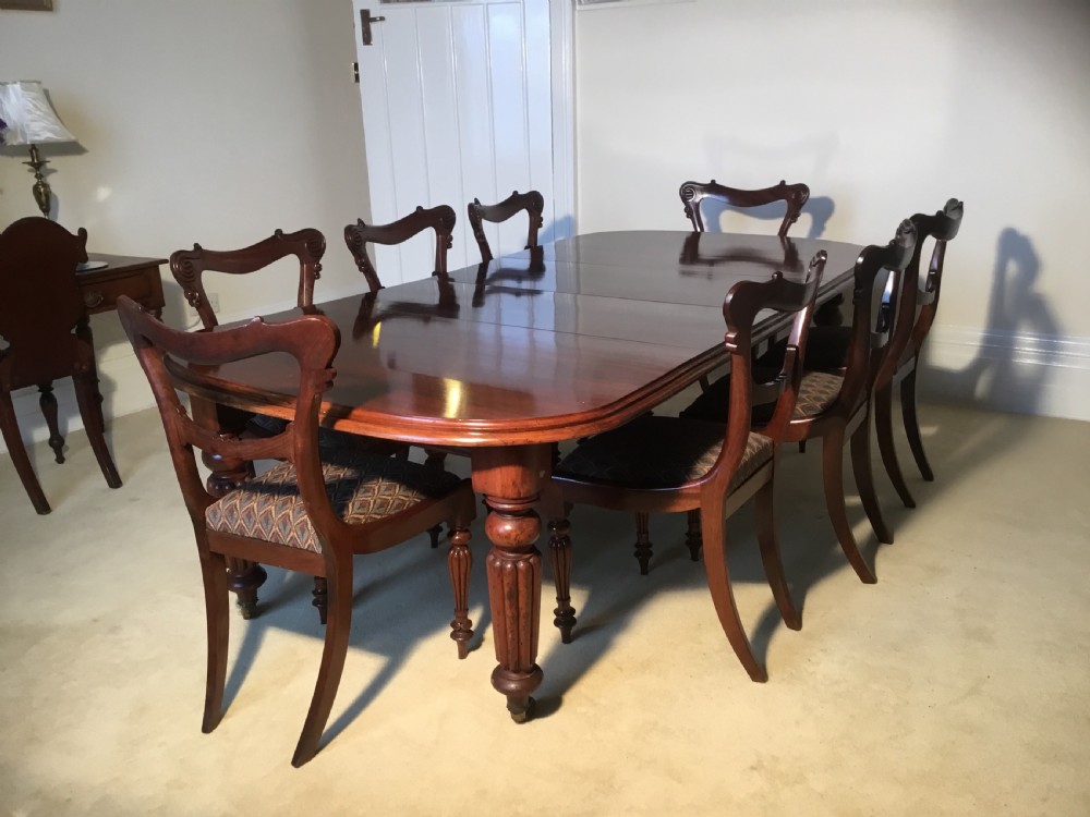 VICTORIAN EXTENDING DINING TABLE Circa 1875 View II