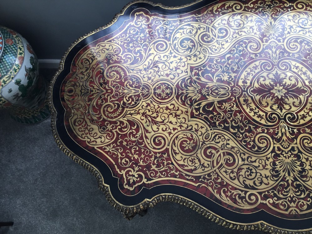 NAPOLEON lll Centre table after A.C.BOULLE Circa 1880 - SOLD View V