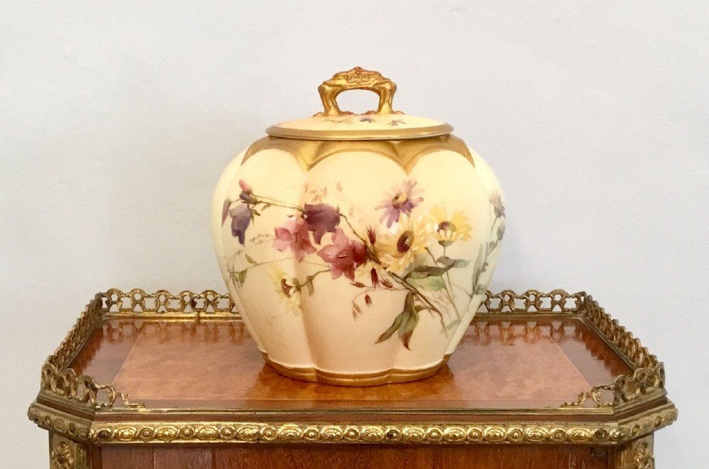 Royal Worcester melon jar circa 1898