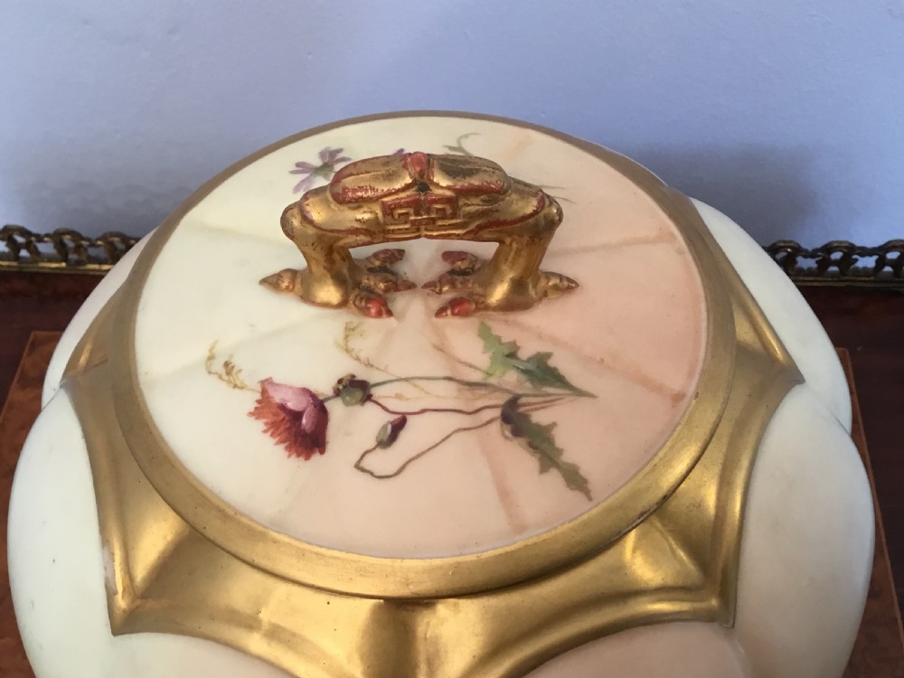 Royal Worcester melon jar circa 1898 View VI