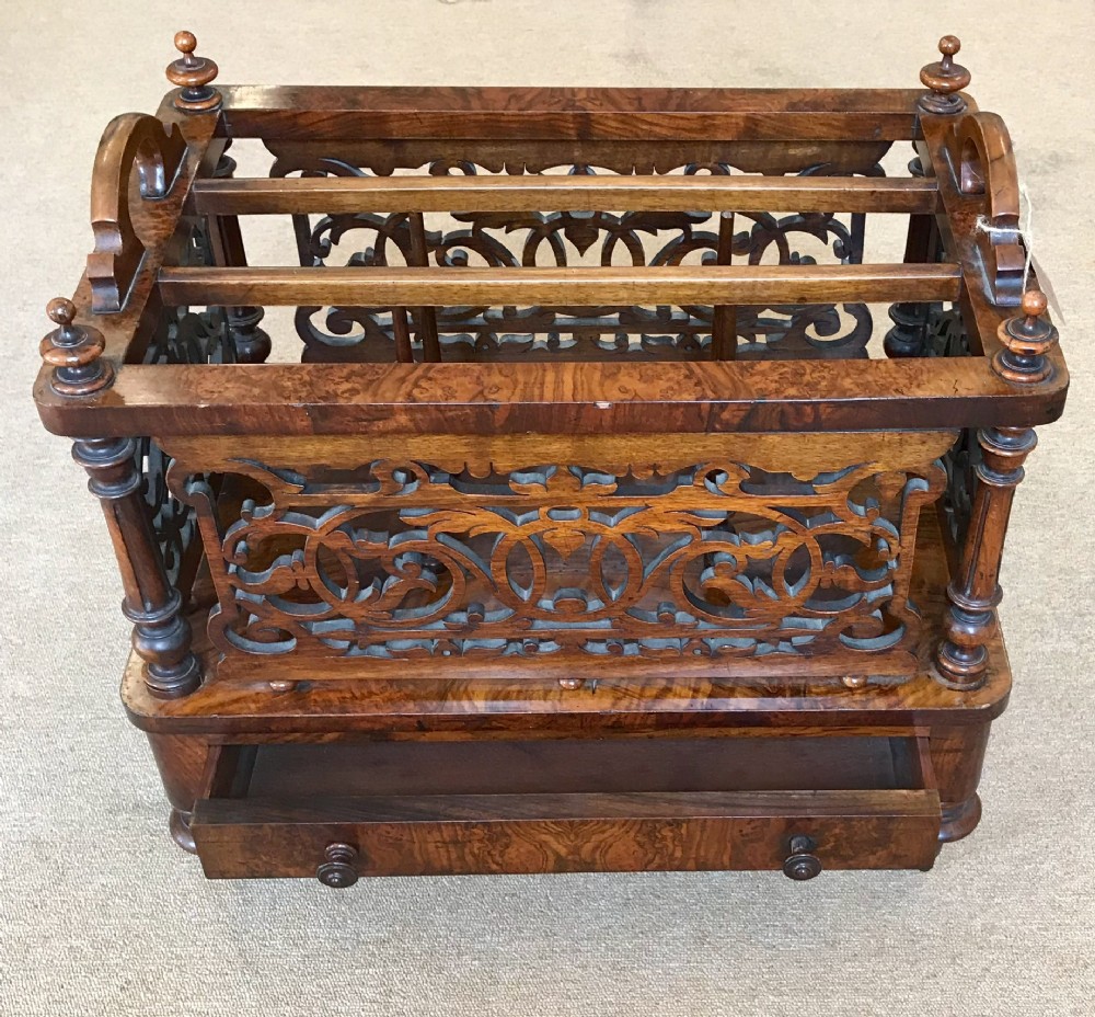  Victorian walnut Canterbury 