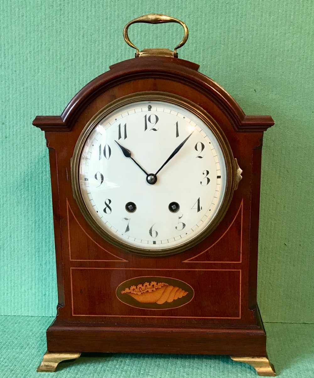  Edwardian  eight day striking bracket clock 