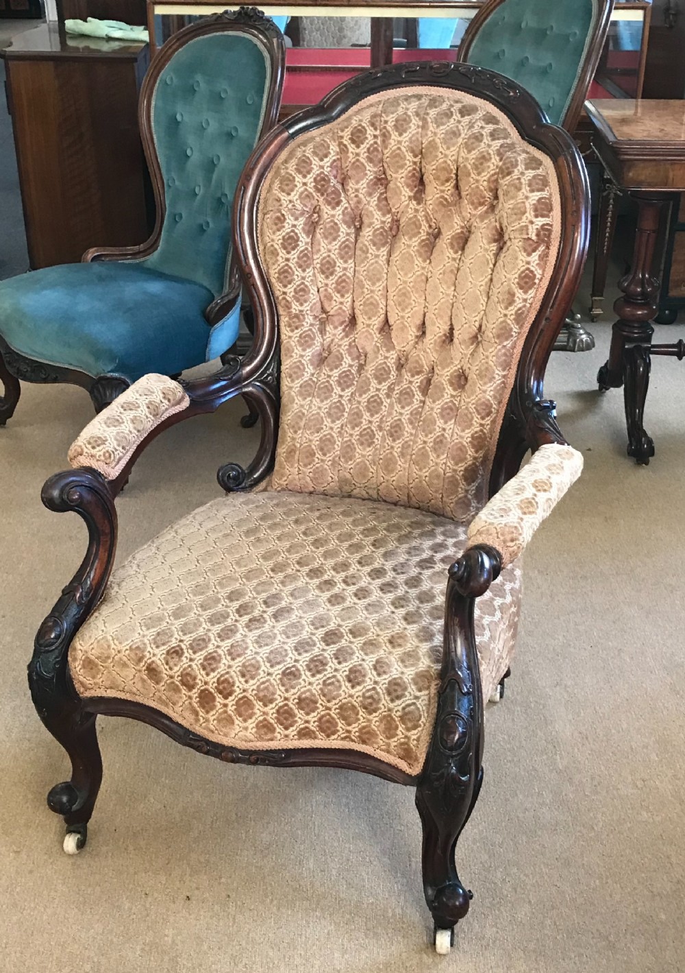  Victorian salon chair circa 1875 