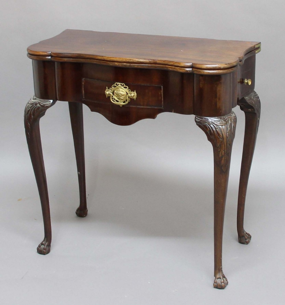 18th century Duch  mahogany games table 
